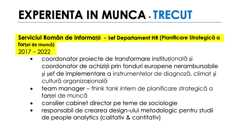 „Eu nu știu să fie ceva mai moral decât patriotismul”, spune șeful din SRI care a predat la facultate fără să se știe că lucra la resursele umane ale serviciului secret