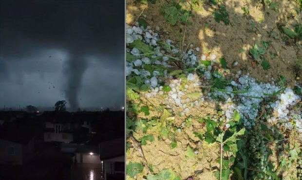 Furtuni violente în nordul Italiei. O tornadă s-a fomat lângă Milano. Grindina a distrus culturile în mai multe zone