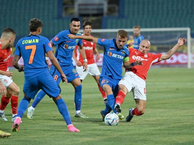 FCSB, victorie cu ȚSKA 1948 la Sofia, în turul II preliminar din Conference League. Florinel Coman, autorul golului
