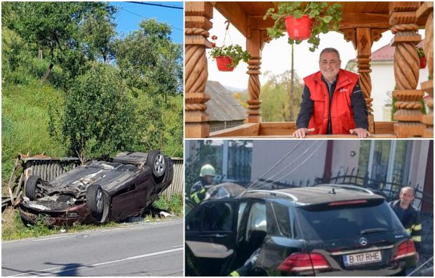 Deputatul PSD Gheorghe Șimon, accident cu două victime la Strâmtura, în Maramureș. Mașina lovită de Mercedesul parlamentarului s-a răsturant