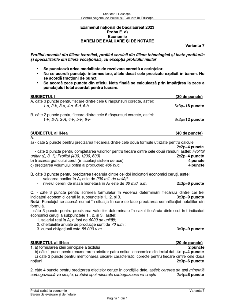 Subiectele la probele la alegere date azi în sesiunea de toamnă de la Bacalaureat 2023