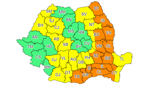 Aproape toată țara, sub cod portocaliu de caniculă. Temperaturi de până la 39 de grade Celsius, inclusiv la București