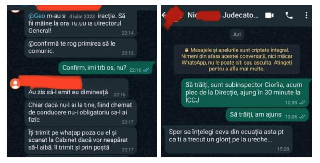 Un polițist acuză conducerea Direcției Generale Anticorupție că l-a pus să-i ceară scuze unui judecător al Înaltei Curți