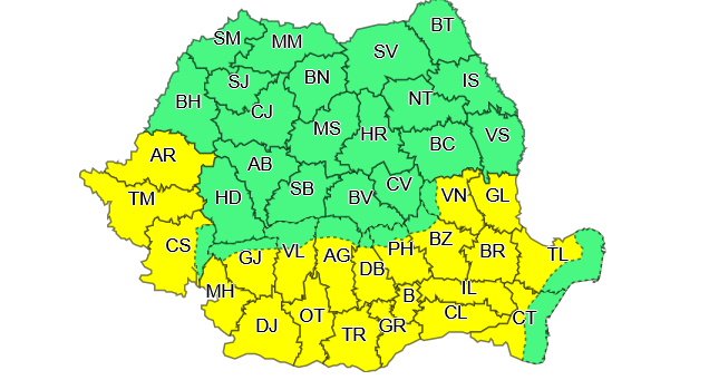 Coduri galbene de caniculă: valul de căldură cuprinde întreaga țară. Cum va fi vremea la București