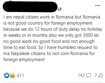 Anunțurile agențiilor care aduc muncitori asiatici în România trădează riscul de exploatare a lor în țară: „dispuși la ore suplimentare și efort fizic prelungit”