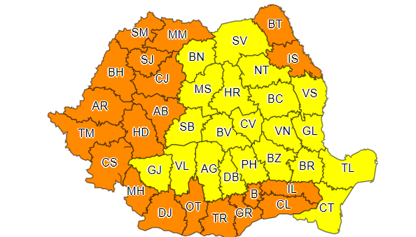 Codul portocaliu de caniculă, extins în aproape toată țara. Până la cât urcă temperaturile