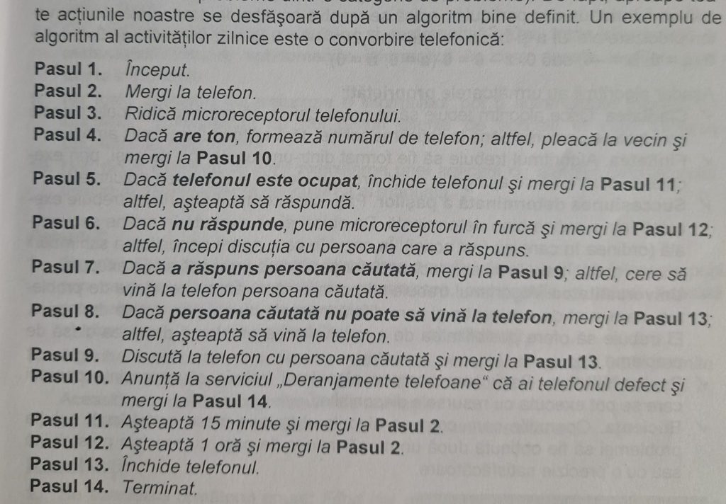 Cum se efectuează o convorbire telefonică: Ghid pas cu pas prezentat în manualul de informatică pentru elevii de clasa a IX-a la un liceu din Călărași 1 37590697722686322066559502727643540101802947n