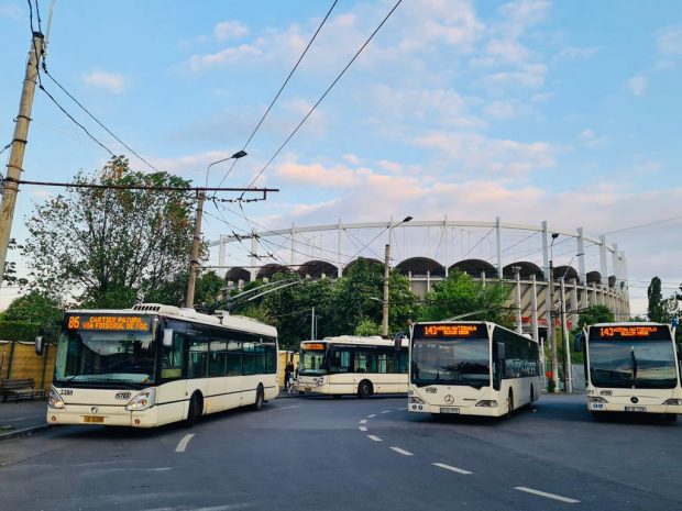 Programul de circulație a şapte linii de transport public din Bucureşti, prelungit cu ocazia meciului de fotbal România – Israel