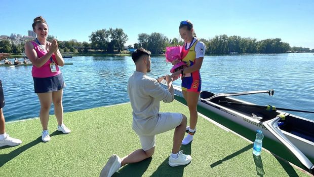 Sportiva Magdalena Rusu, cerută de soție la Mondialele de canotaj de la Belgrad. „Zi de maximă fericire”