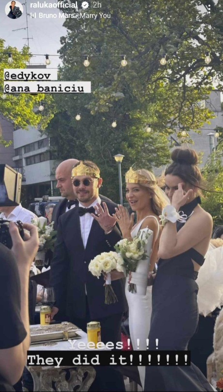 Ana Baniciu și Edy Kovacs au celebrat căsătoria lor religioasă - imagini impresionante cu frumoasa cântăreață îmbrăcată într-o superbă rochie de mireasă. 4 ana baniciu s a casatorit religios 3