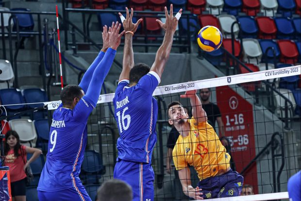 România – Franța, în sferturile Campionatului European de volei masculin. Meciul se joacă azi, de la ora 21.00