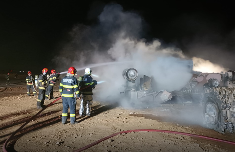 Explozia la magistrala de gaze de la Călimănești: Descoperire îngrozitoare - Locul unde au fost găsiți carbonizați patru muncitori 2 incendiu2
