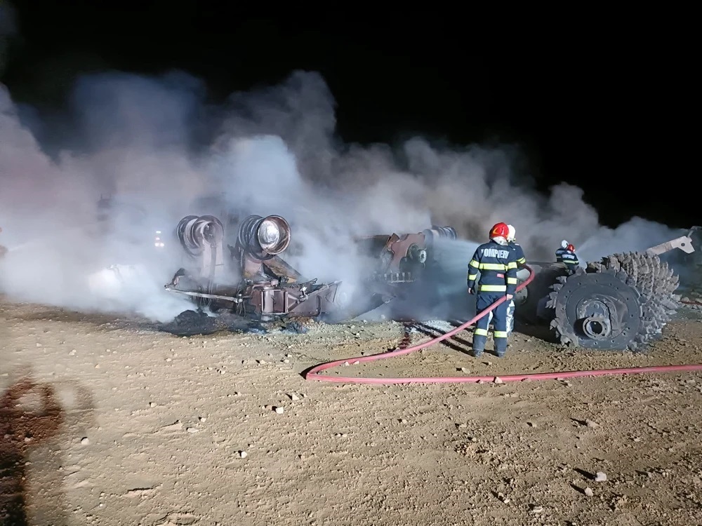 Explozia la magistrala de gaze de la Călimănești: Descoperire îngrozitoare - Locul unde au fost găsiți carbonizați patru muncitori 3 incendiu3