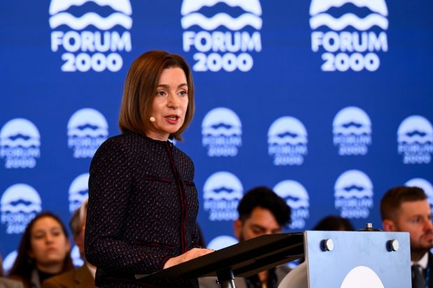 Maia Sandu spune că un triumf al Rusiei în Ucraina „va pune în pericol existența Republicii Moldova ca stat liber”