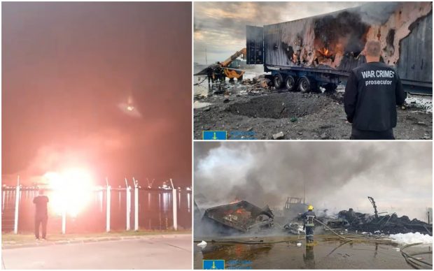Rușii au atacat din nou vama Orlivka, exploziile au fost filmate de la Isaccea. VIDEO
