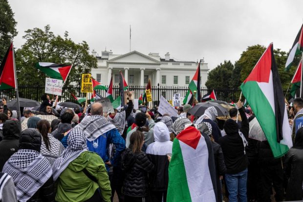 Manifestație pro-palestiniană în fața Casei Albe. Acțiuni similare, organizate și la Londra sau Sydney