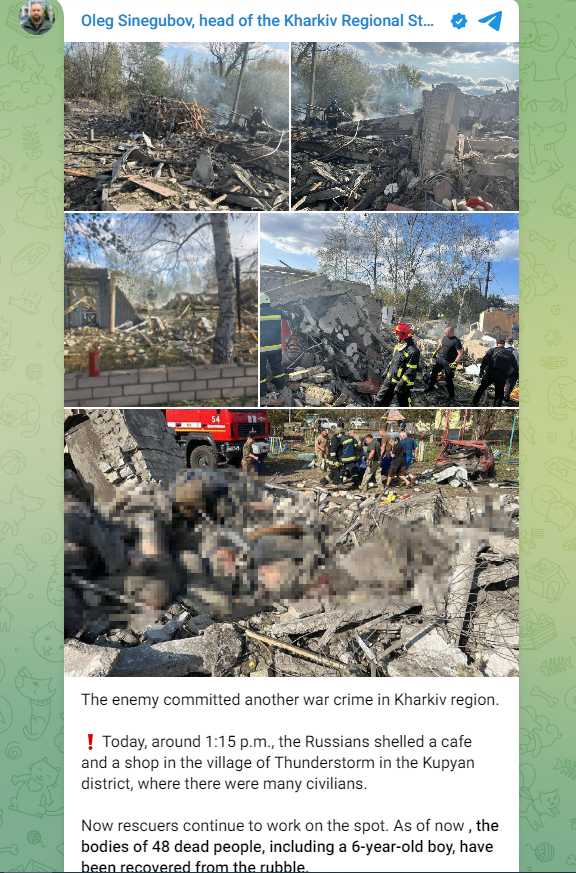 Urmările atacului cu rachete efectuat de ruși asupra unui magazin alimentar din Harkov, unul dintre cele mai sângeroase de până acum | FOTO