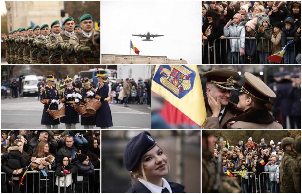 Parada de 1 decembrie 2023 din București. Peste 2.400 de militari, avioane F-16 și Eurofighter au defilat în fața a circa 100.000 de persoane