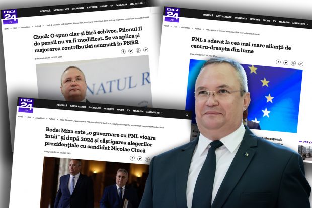 INVESTIGAȚIE Un milion de euro din bani publici de la PNL pentru site-ul Digi24. Articolele nu au fost marcate cu semnul P–publicitate, dar au fost trimise pentru plată la partid