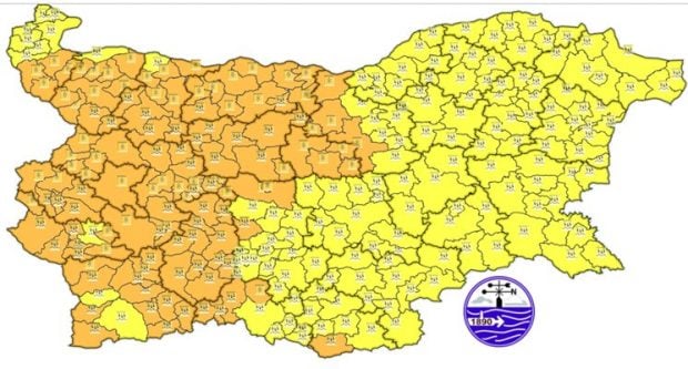 MAE, atenționare de călătorie pentru Bulgaria, unde este cod galben și portocaliu de ploi abundente și ninsoare în următoarele două zile