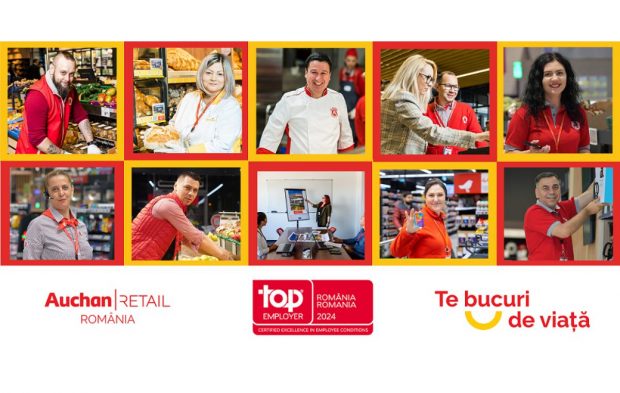 Auchan România își reconfirmă titlul de „Angajator de top” și în 2024