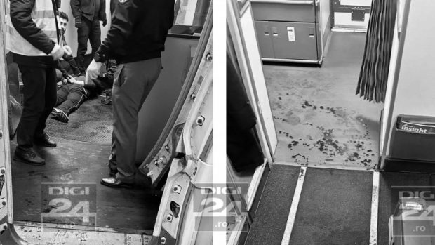 Digi 24: Mircea Geoană, Raed Arafat și Rovana Plumb erau în avionul TAROM în care un pasager s-a automutilat cu o lamă de ras
