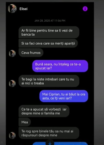 mesaje marius elisei fosta iubita