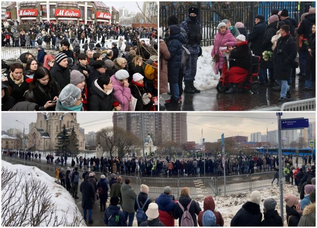 Înmormântarea lui Navalnîi: Rușii au format o coadă de sute de metri și au scandat „Rusia va fi liberă” și numele opozantului. Zeci de oameni arestați, după un avertisment al Kremlinului – UPDATE