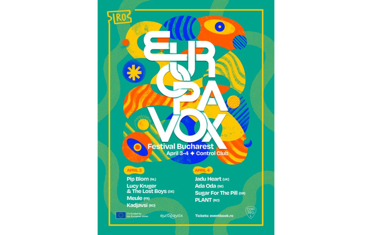 Europavox Festival Bucharest: artiști din 6 țări europene concertează alături de trupe locale, între 3-4 aprilie, la Control Club