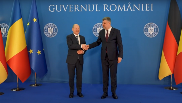 Cancelarul german Olaf Scholz este în România. Ce a discutat cu premierul Marcel Ciolacu