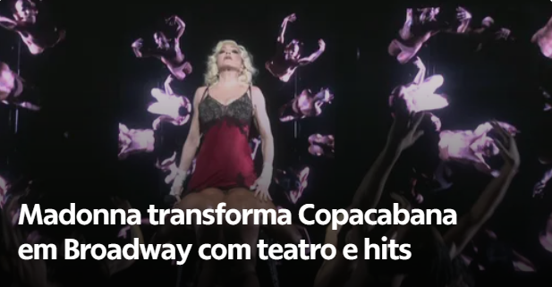 „CopacaDonna”. Madonna, concert cu 1,6 milioane de spectatori, pe plaja de la Rio de Janeiro | VIDEO