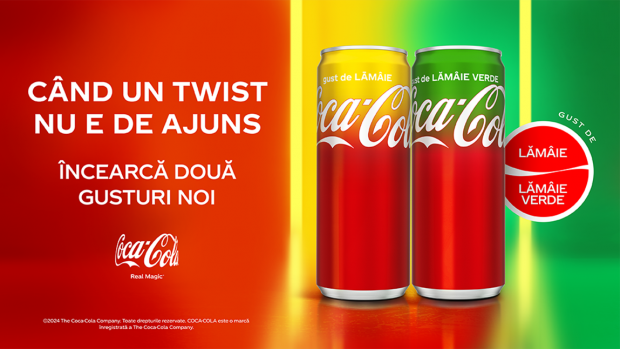 De ce să te mulțumești cu o singură opțiune preferată? Coca-Cola a lansat două noi variante răcoritoare: Coca-Cola cu gust de Lămâie și Coca-Cola cu gust de Lămâie Verde