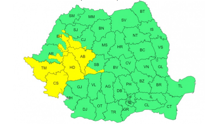 Cod galben de furtuni și ploi abundente: se face tot mai frig. Cum va fi vremea în Bucureşti