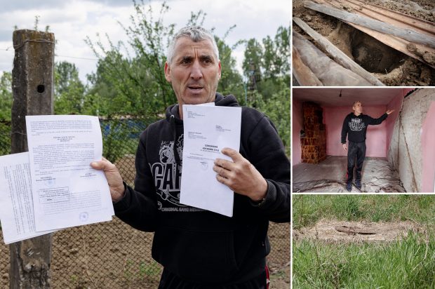 VIDEOREPORTAJ. După ce a obligat în instanță Primăria Mătăsari să-și ia țevile de canalizare din grădina lui, olteanul Claudiu Pasăre vrea să meargă la Parchetul European: „Mă duc la doamna Kovesi!”