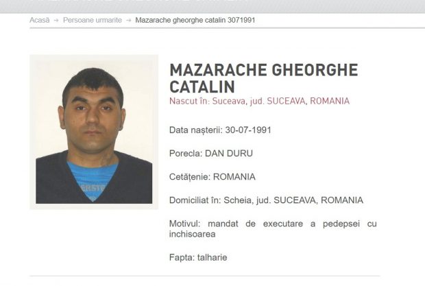 Fugarul „Dan Duru”, extrădat din Germania. Cătălin Gheorghe Mazarache va executa 7 ani de închisoare pentru furt și tâlhărie