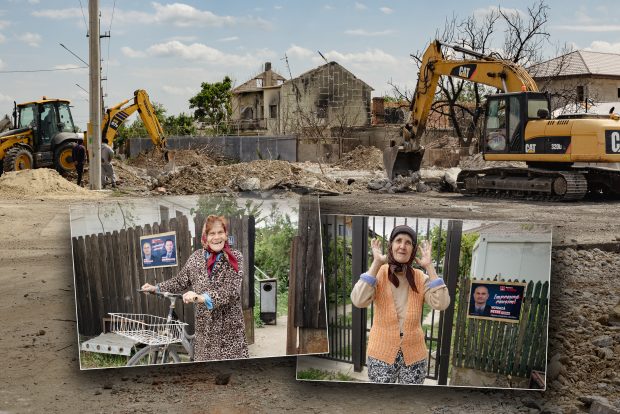REPORTAJ. La nouă luni de la exploziile din Crevedia, oamenii acceptă posterul primarului pe poartă și oferta de despăgubiri a patronilor stației GPL: „Nu e de-ajuns, dar ce să facem?”