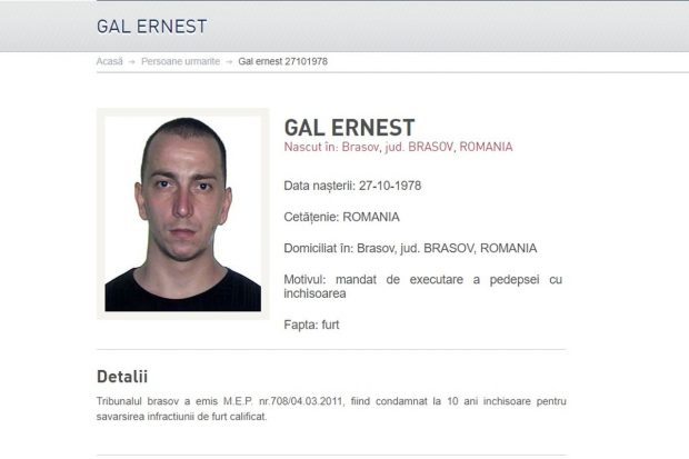 Fugarul Ernest Gal, extrădat din Spania după 13 ani. Va executa 10 ani de închisoare pentru furt de bancomate