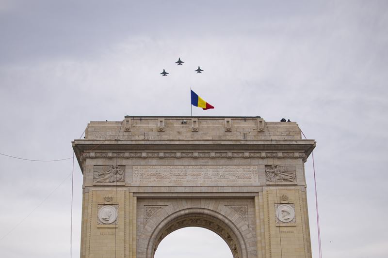 Arcul de Triumf va fi luminat în albastru joi, pentru Ziua Europei.