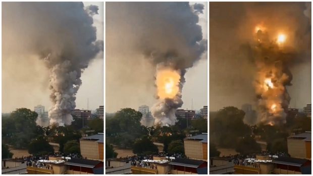 Momentul dramatic în care un depozit de artificii se aprinde și flăcările provoacă explozii uriașe, într-un oraș din India. VIDEO
