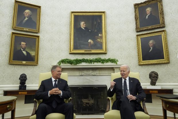 Klaus Iohannis, după întâlnirea cu Joe Biden, despre susținerea SUA pentru șefia NATO: Am decis să continuăm dialogul