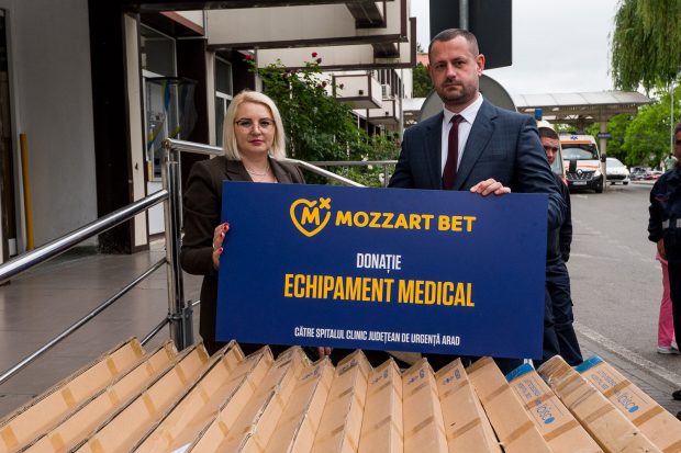 Compania Mozzart Bet pentru sistemul de sănătate al României: O donație valoroasă a ajuns la spitalul din Arad