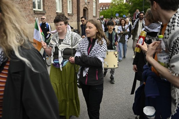 Protest masiv în Suedia față de participarea Israelului la Eurovision. Greta Thunberg, printre manifestanți