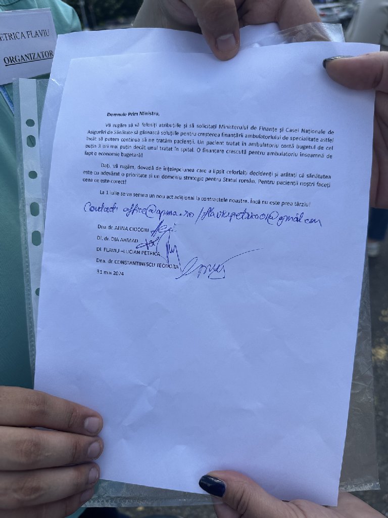protest 7 medici din ambulatoriu foto eli driu
