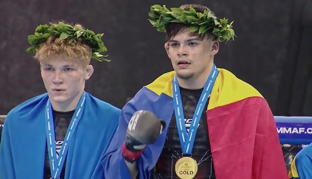 Ștefan Lobodă, tânărul care la 19 ani a adus aurul României la MMA: „Dacă aș putea, aș lua toți tinerii în sală să facă sport”