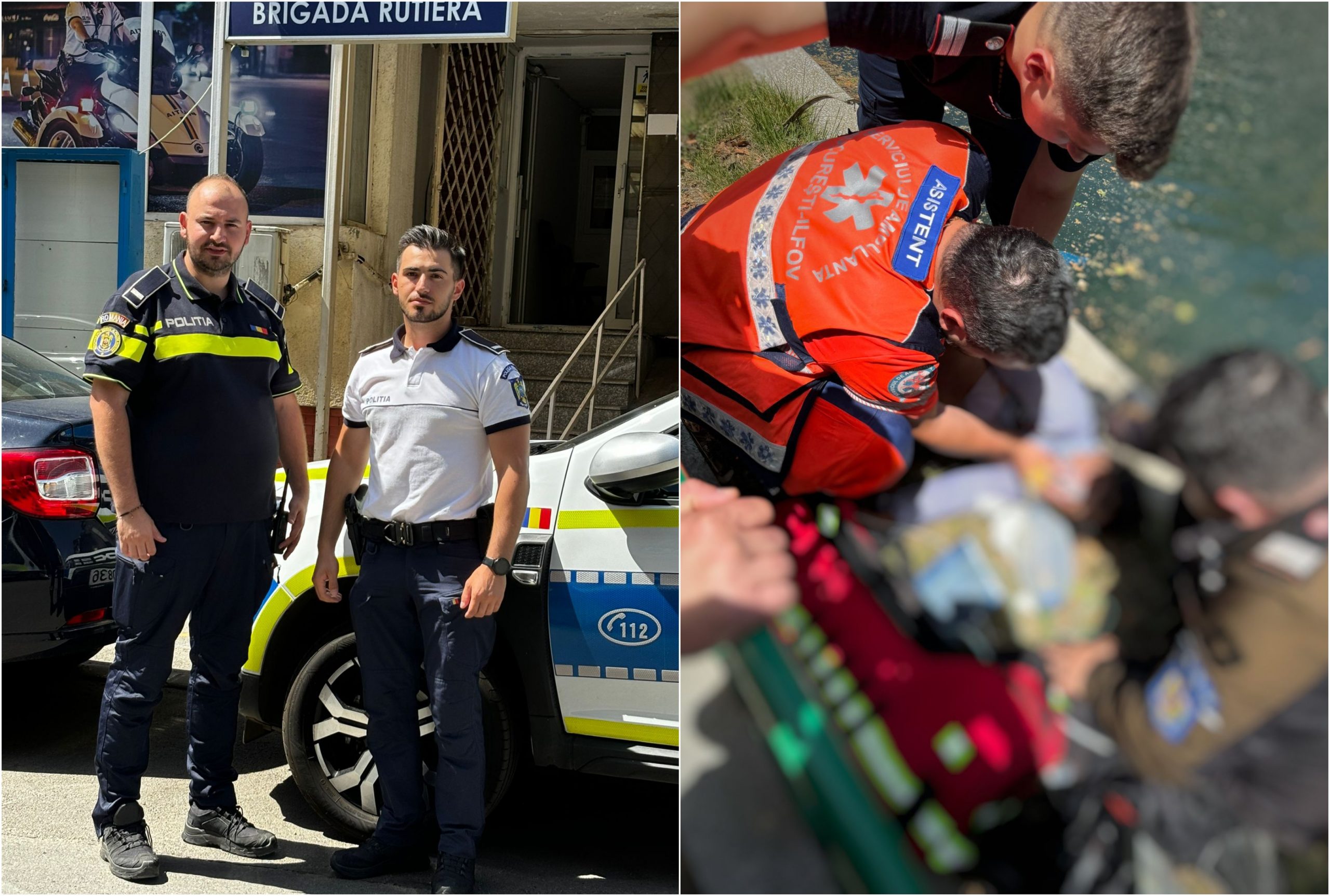 Doi politisti si un luptator au salvat o femeie din apa. Doi politisti si un luptator au salvat o femeie din apa.
