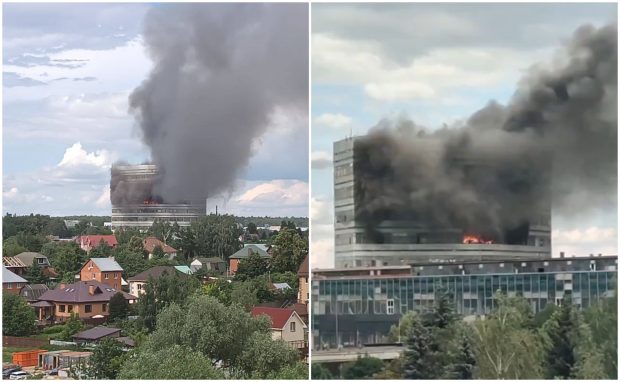 Incendiu masiv la un fost institut de cercetare de lângă Moscova: cel puțin opt morți