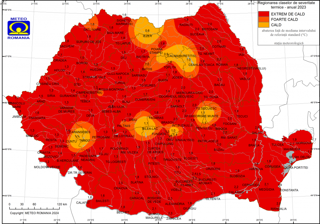 STUDIU | Efectele schimbărilor climatice: numărul zilelor caniculare din București, Cluj-Napoca, Timișoara și Constanța a crescut de câteva ori comparativ cu anul 1960. Cum va fi situația în 2090