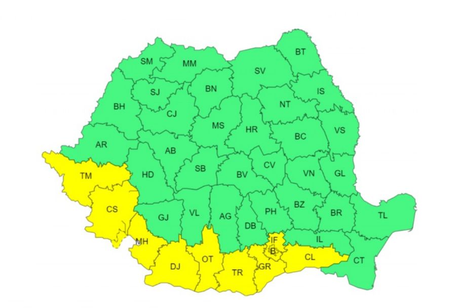 harta cod galben canicula