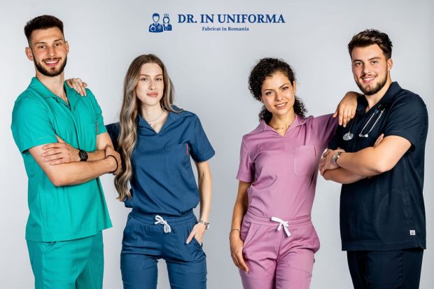 Doctor în Uniformă redefinește moda medicală prin costumele medicale elastice