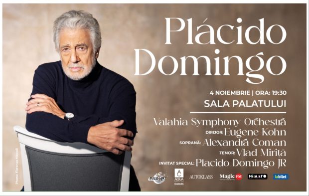 Legendarul tenor Placido Domingo a anunțat invitații speciali pentru cele douǎ concerte din luna noiembrie din România 